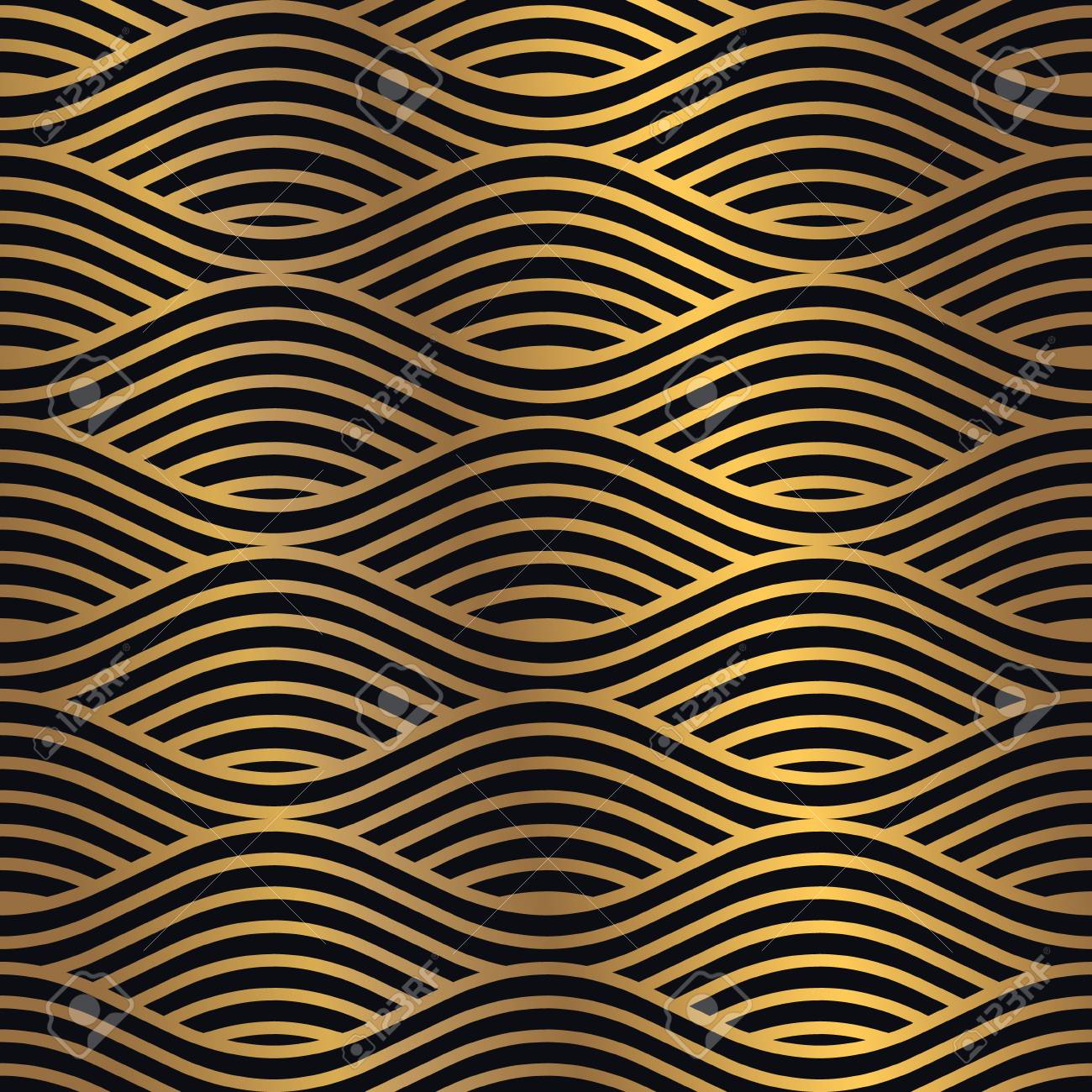Golden seamless pattern on a dark background. Minimal design pattern combined with flashy golden gradient. Vector graphic design element. - 103816593 Golden seamless pattern on a dark background. Minimal design pattern combined with flashy golden gradient. Vector graphic design element. - 103816593