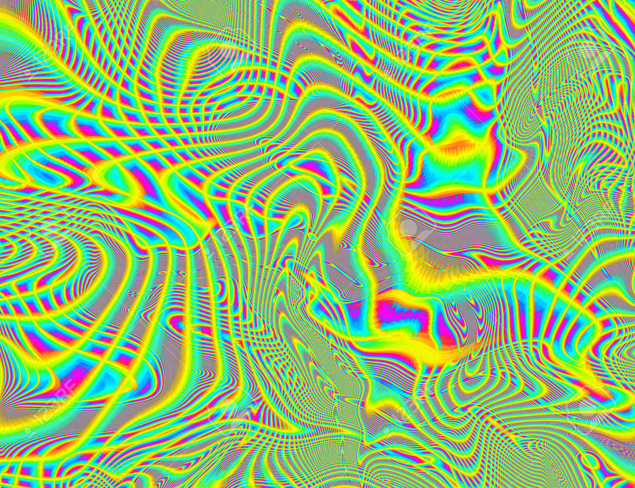 Trippy Psychedelic Rainbow Background Glitch LSD Colorful Wallpaper. 60s  Abstract Hypnotic Illusion. Hippie Retro Texture. Hallucinations Stock  Photo, Picture and Royalty Free Image. Image 174317977., image size:1300x1000