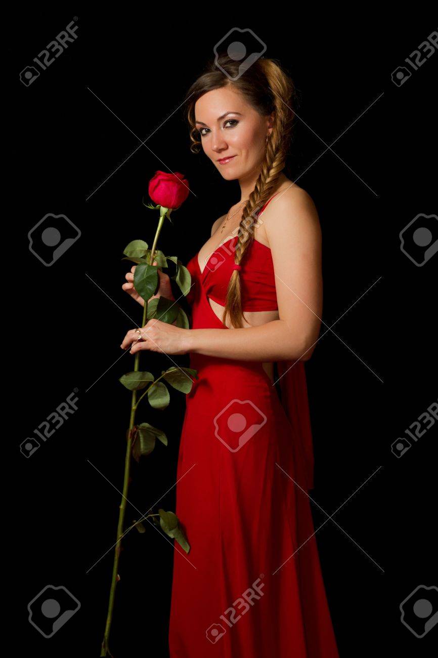 rose red gown