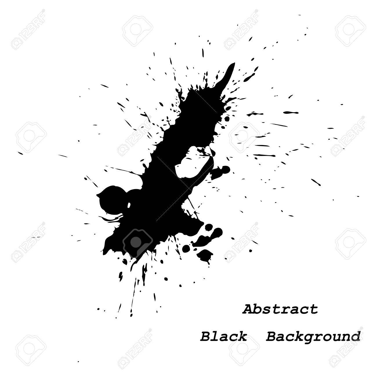 大きな真っ黒なパッチのベクトル図の抽象的な背景のイラスト素材 ベクタ Image