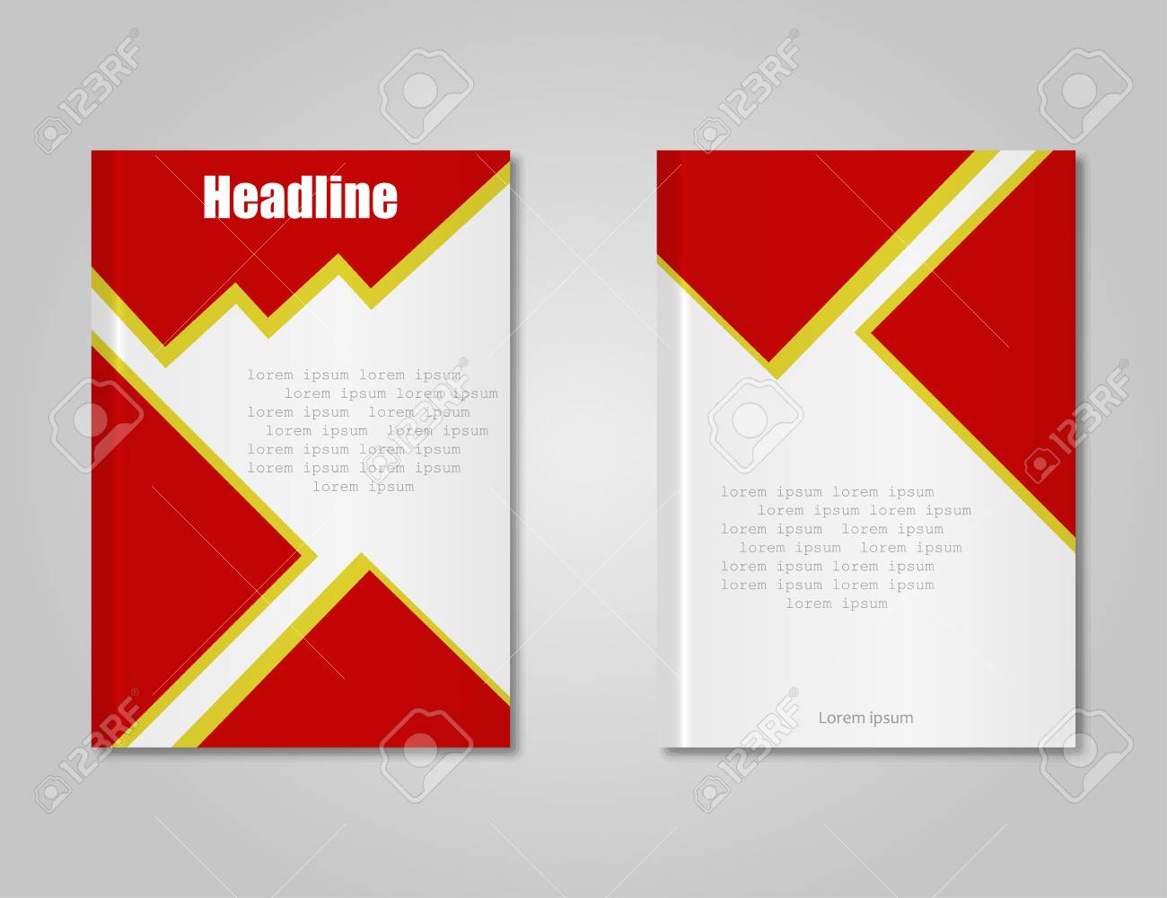 スタイリッシュなパンフレットのデザイン テンプレートのイラスト素材 ベクタ Image