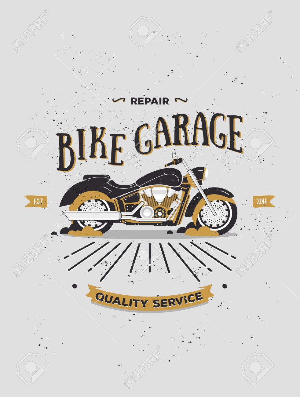 Vector Logotype Of Vintage Motorcycle Retro Motorcycle Logo