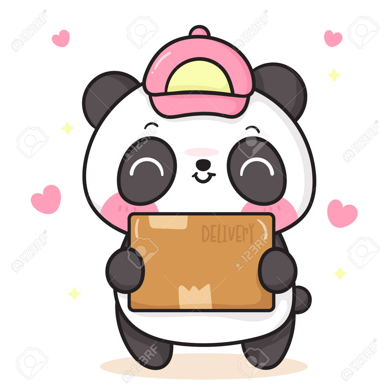 Kawaii panda animal cartoon vector design Stock Vector Image & Art - Alamy