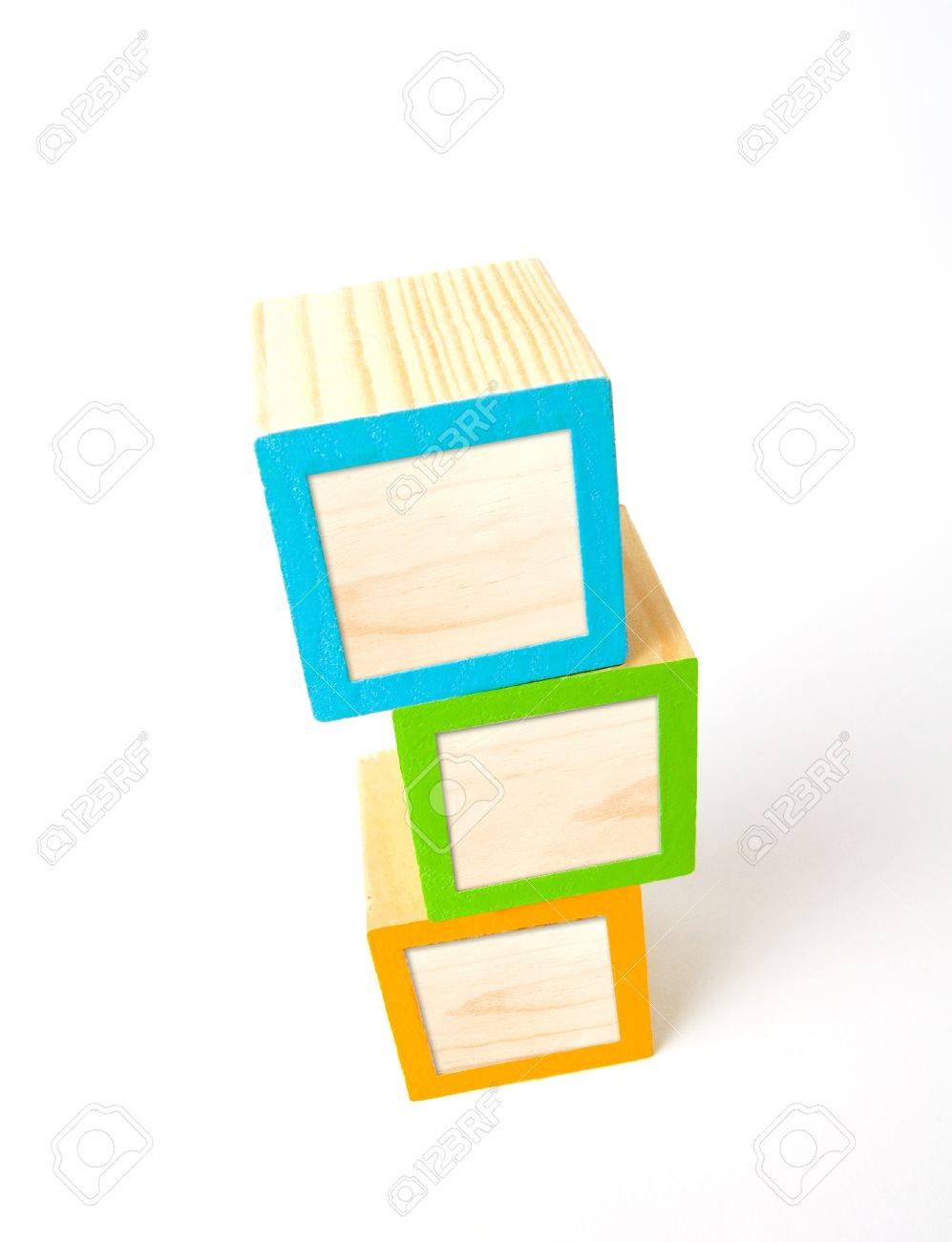 blank wooden blocks
