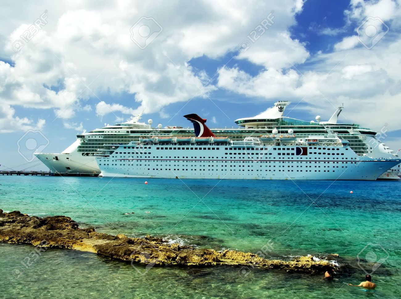 Luxury Vacation: Cruise Ships. Caribbean Sea, Cozumel, Mexico - 2743746 Luxury Vacation: Cruise Ships. Caribbean Sea, Cozumel, Mexico - 2743746