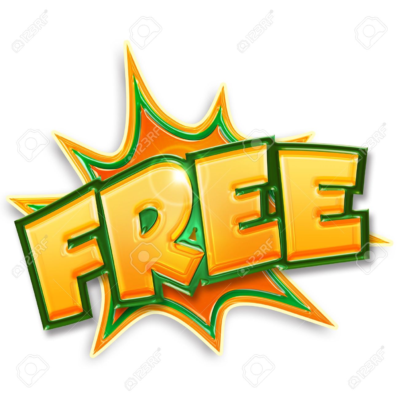 explosive free tag isolated