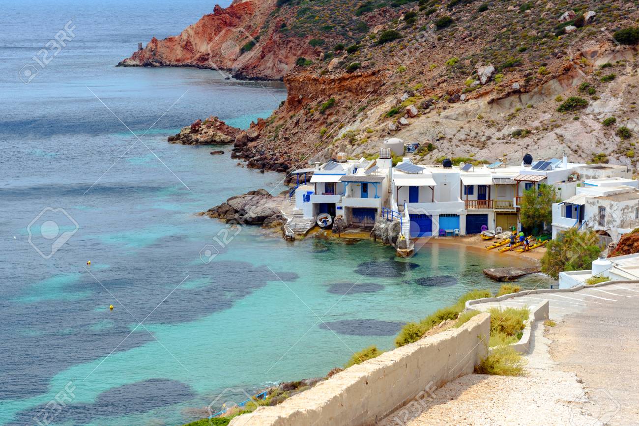 Beautiful Beach Houses Built In The Late 19th Century On Fourkovouni Stock Photo Picture And Royalty Free Image Image 9601