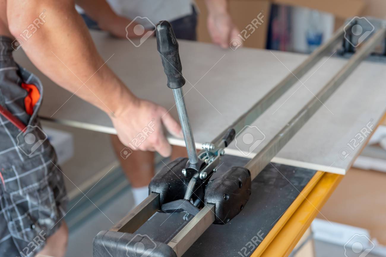 man cutting machine