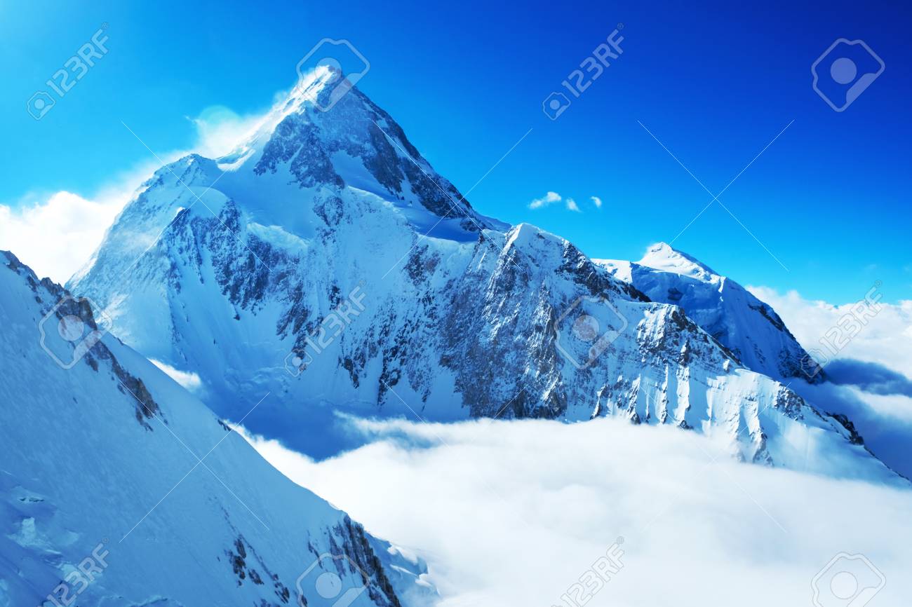 Sommet De La Montagne Everest La Plus Haute Montagne Du Monde Parc National Népal