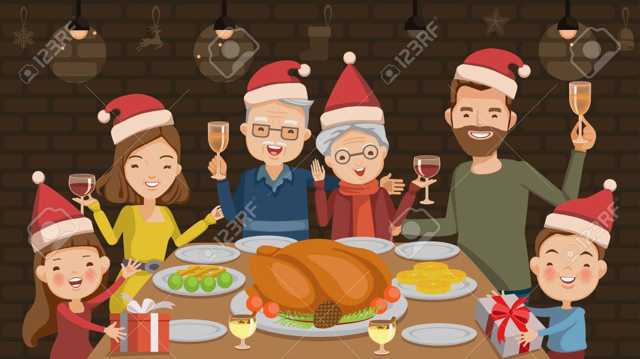 Featured image of post Steps to Make Family Eating Christmas Dinner Cartoon
