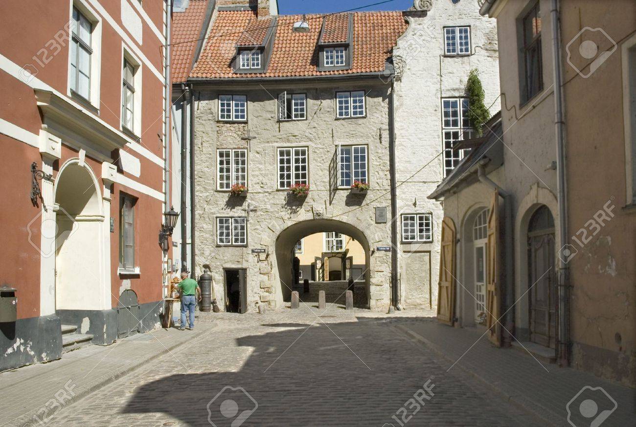 The Swedish gate in Riga in the summer - 2727022 The Swedish gate in Riga in the summer - 2727022