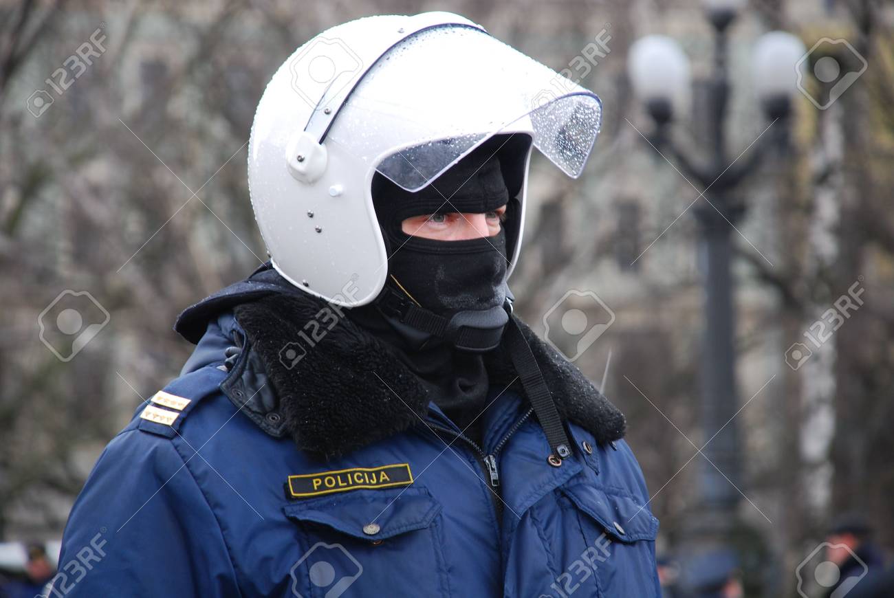 The Latvian policeman in the protective form 2 - 2727021 The Latvian policeman in the protective form 2 - 2727021