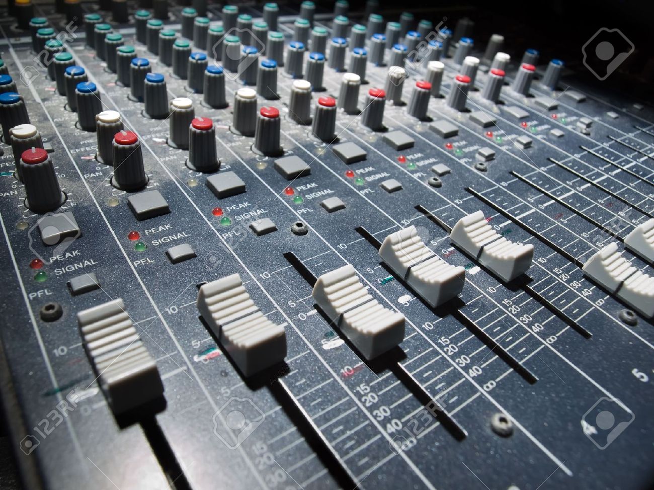 sound mixer low angle shot with shallow dof useful for various angle themes
