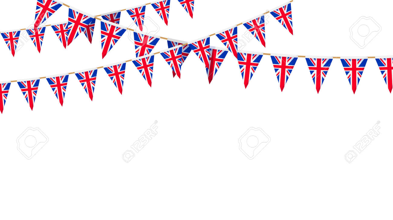 ガーランド ユニオンジャック 英国旗 プラチナジュビリー エリザベス女王