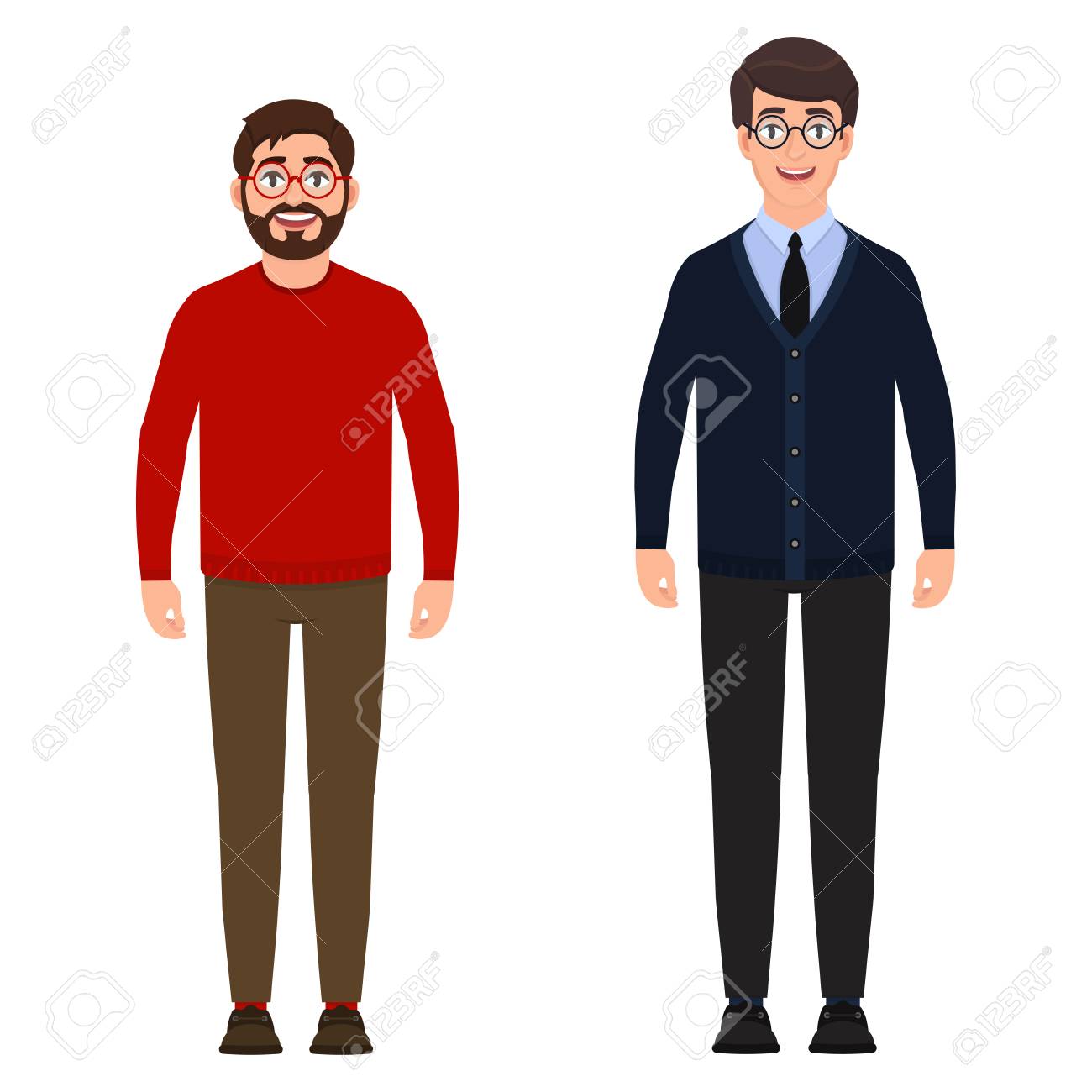 Two Men Are Standing A Bearded Man In A Red Sweater A Tall Royalty Free Cliparts Vectors And Stock Illustration Image Two Men Are Standing A Bearded Man In A Red Sweater A Tall Royalty Free Cliparts Vectors And Stock Illustration Image