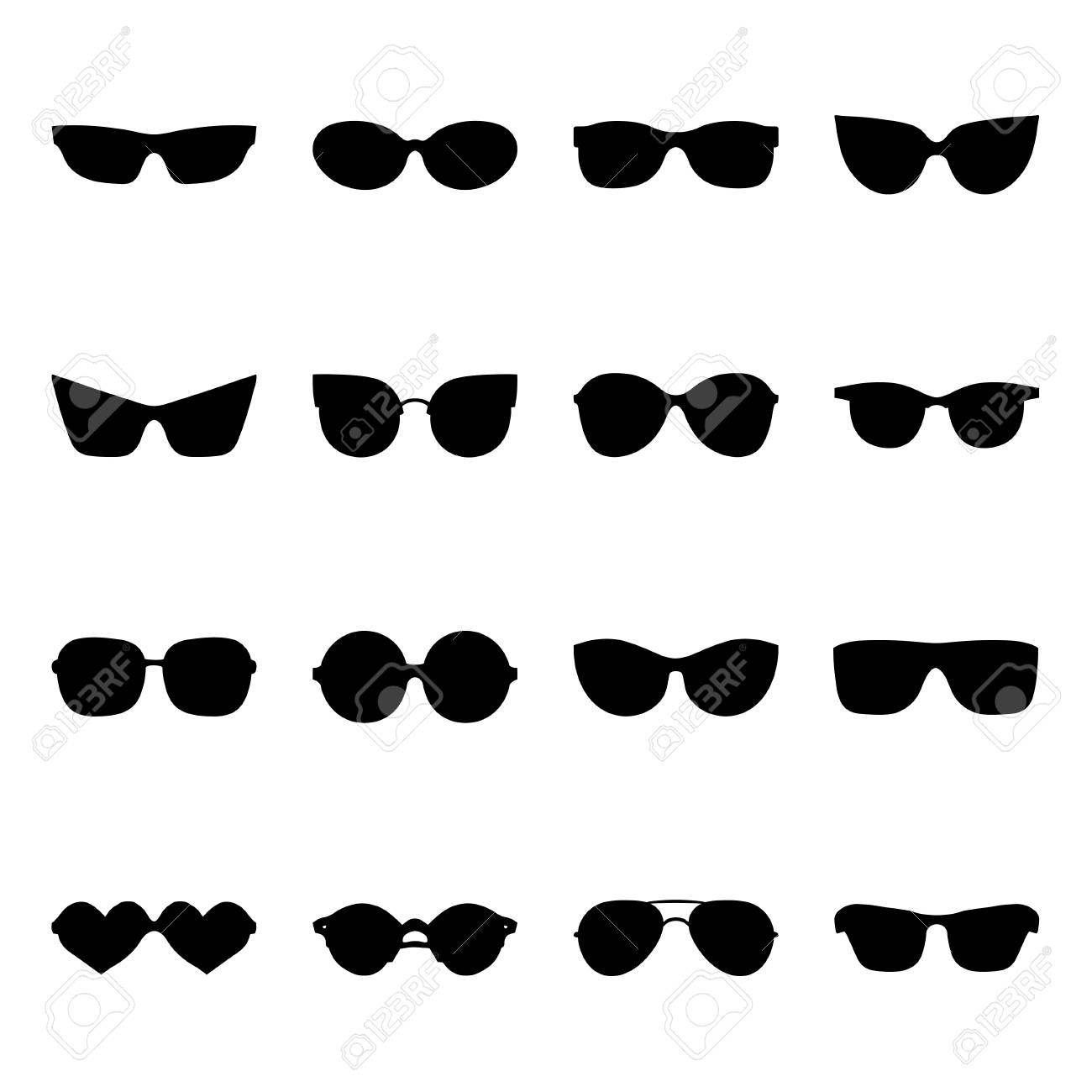 different sunglass shapes