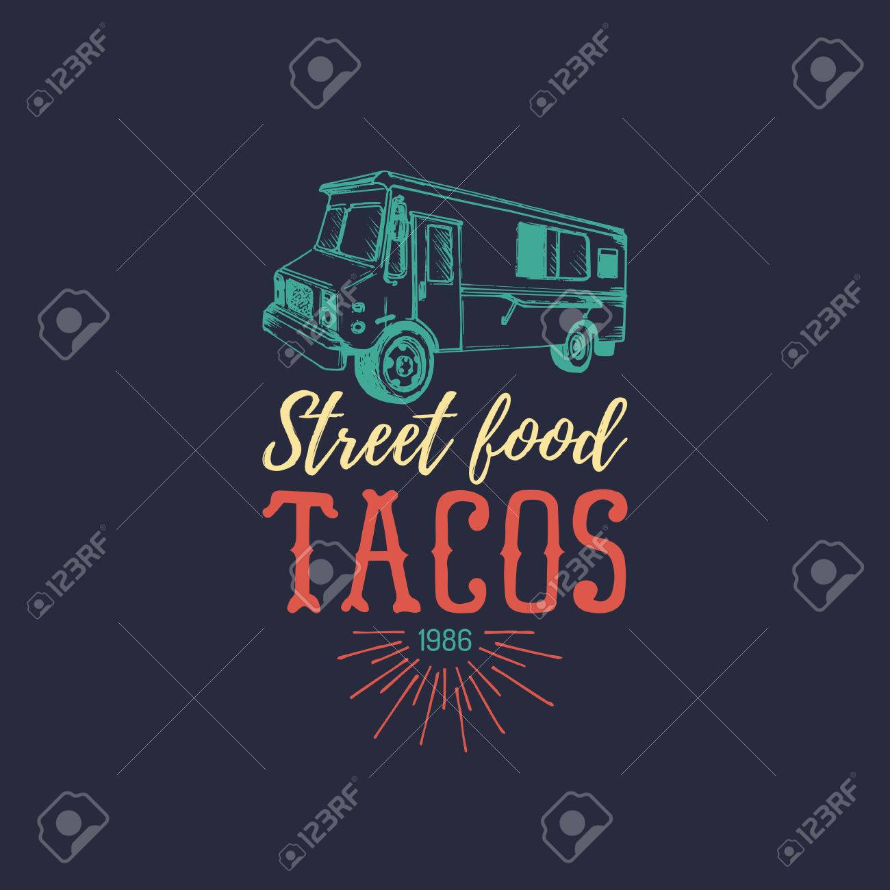 ベクトル ビンテージ メキシコ料理トラック ポスター タコスのアイコン レトロな手描きのヒップスター軽食車イラストのイラスト素材 ベクタ Image ベクトル ビンテージ メキシコ料理トラック ポスター タコスのアイコン レトロな手描きのヒップスター軽食車イラストのイラスト素材 ベクタ Image