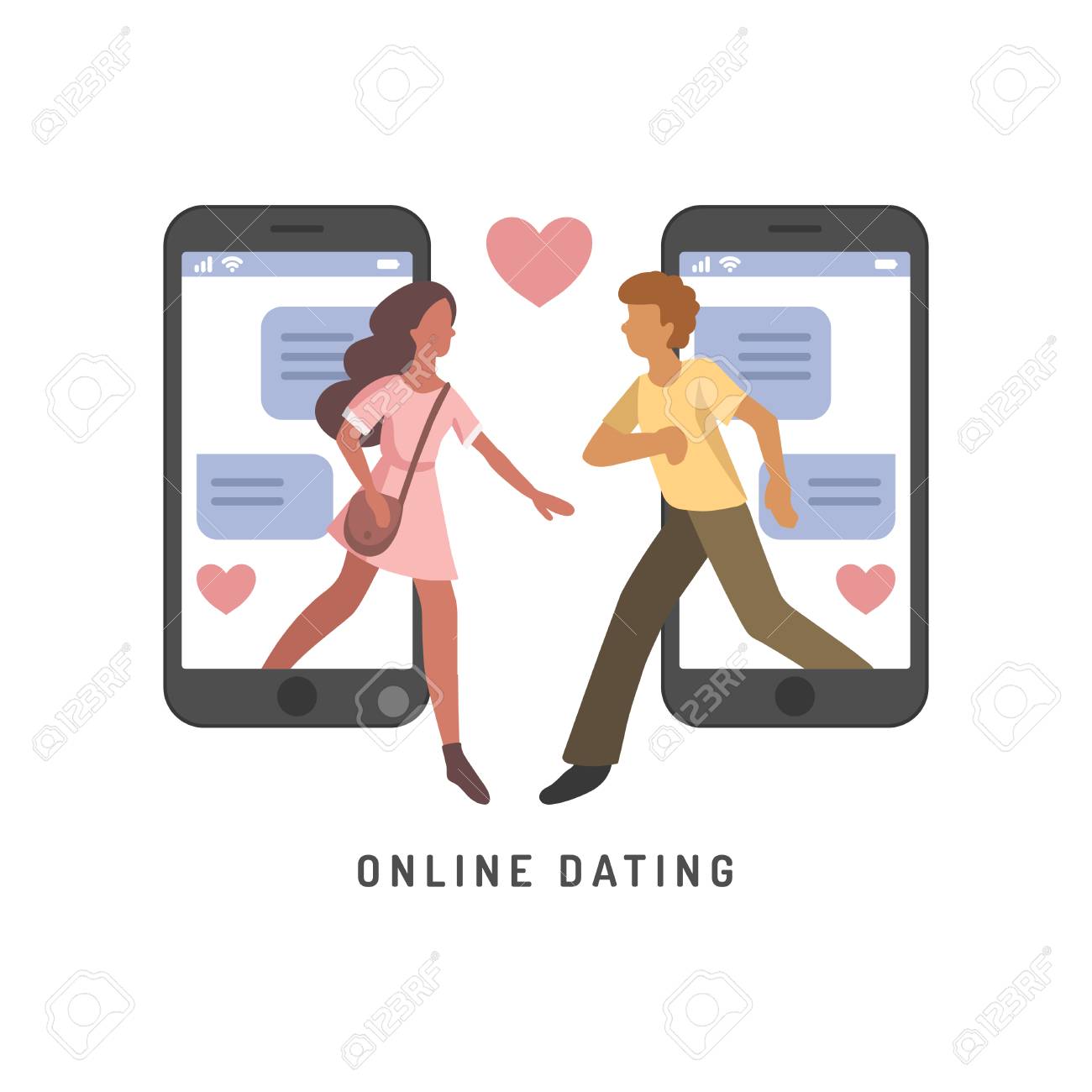 Online dating infographics