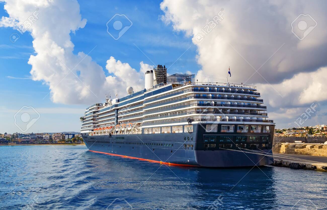 Luxury Cruise Ship Stay In The Port For Transferring Passengers Boarding Stock Photo Picture And Royalty Free Image Image 126131064