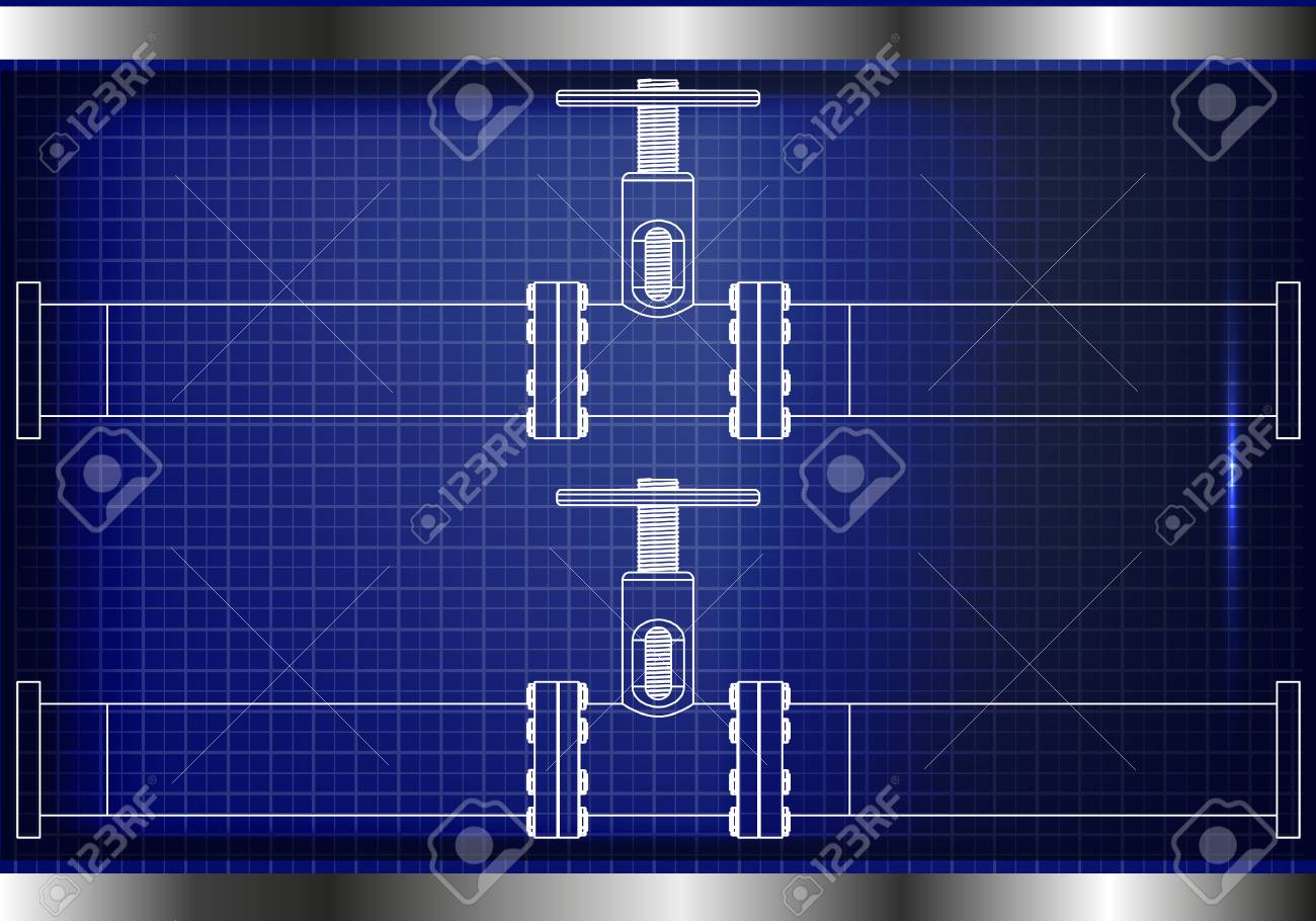 青い背景に表示されるパイプラインの 3d モデル のイラスト素材 ベクタ Image