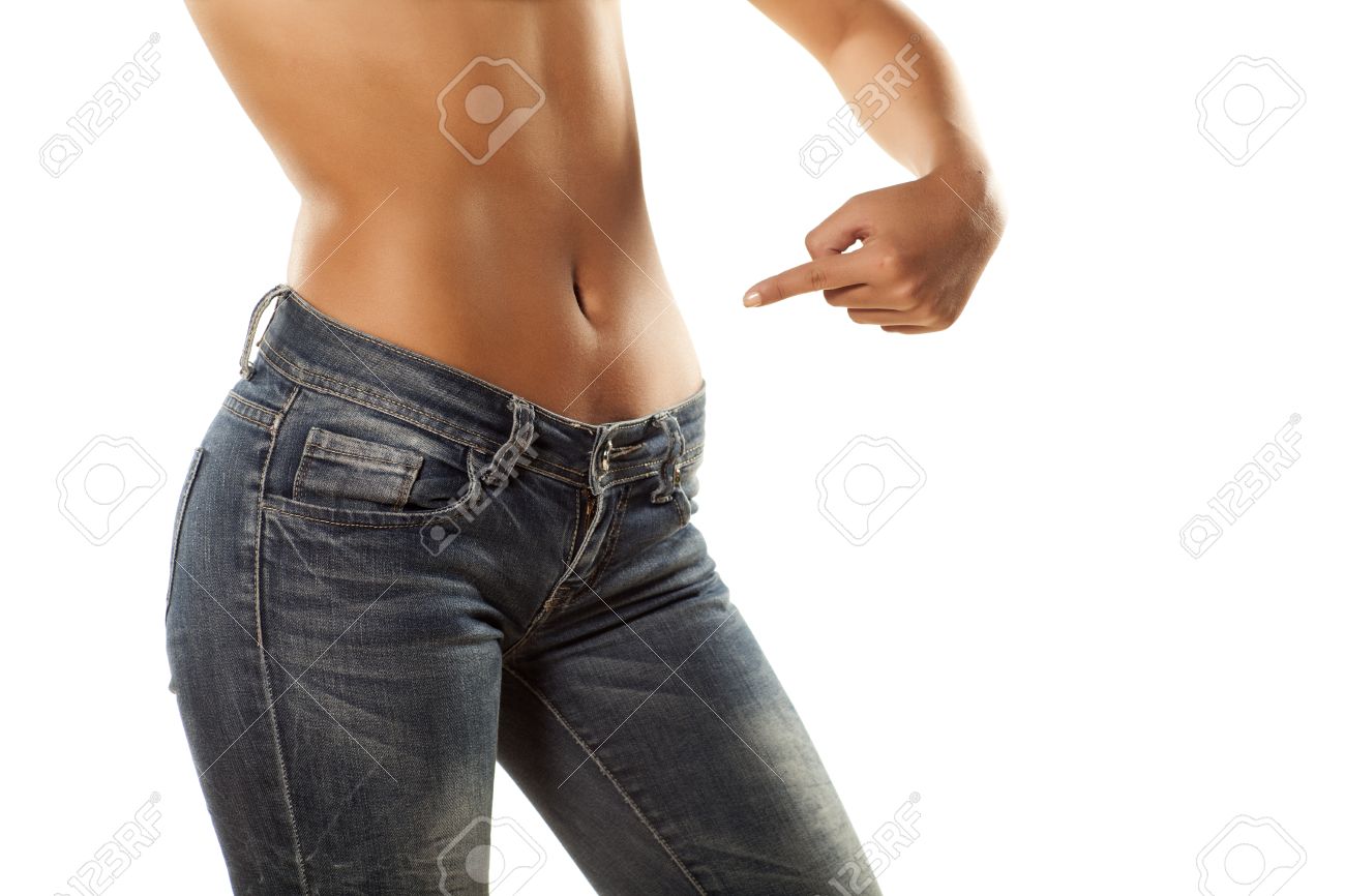 Girls Mit Engen Jeans Girls Mit Engen Jeans