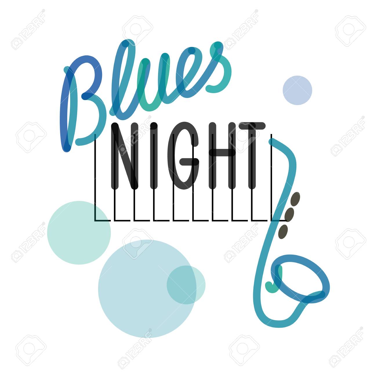 blues night poster template for blues event announcement isolated event announcement template