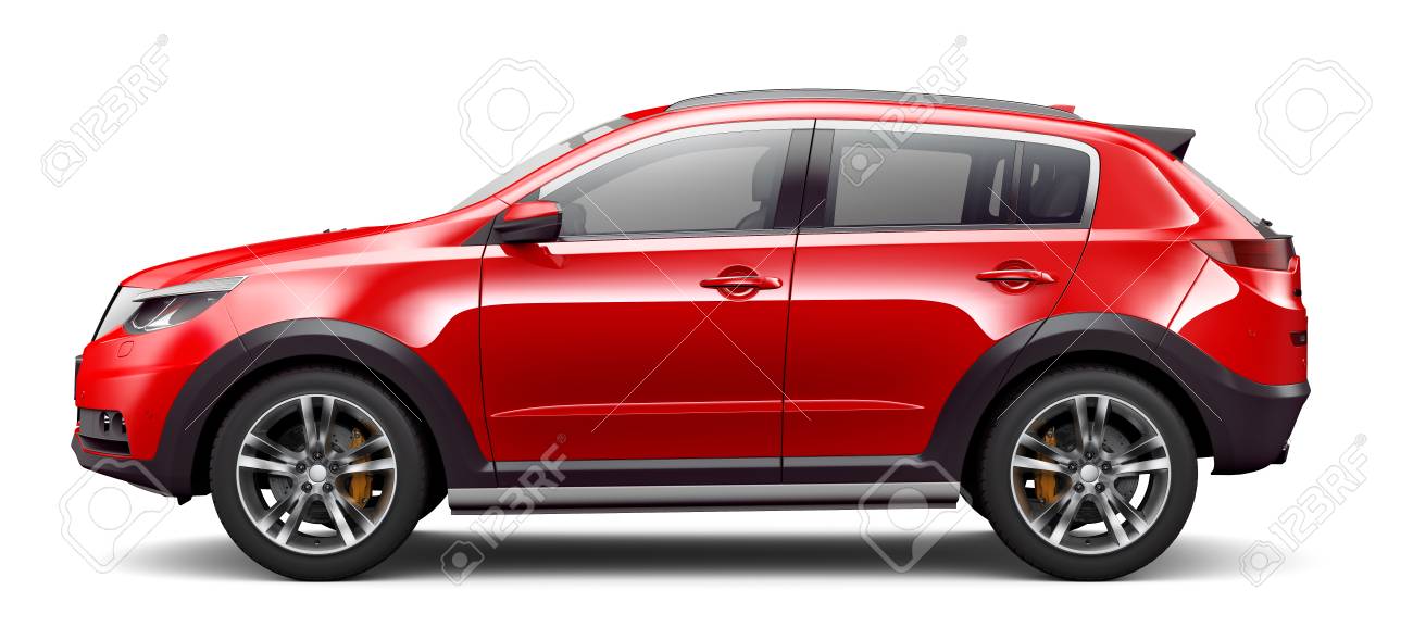Compact Crossover Suv - Half Side View Packaging