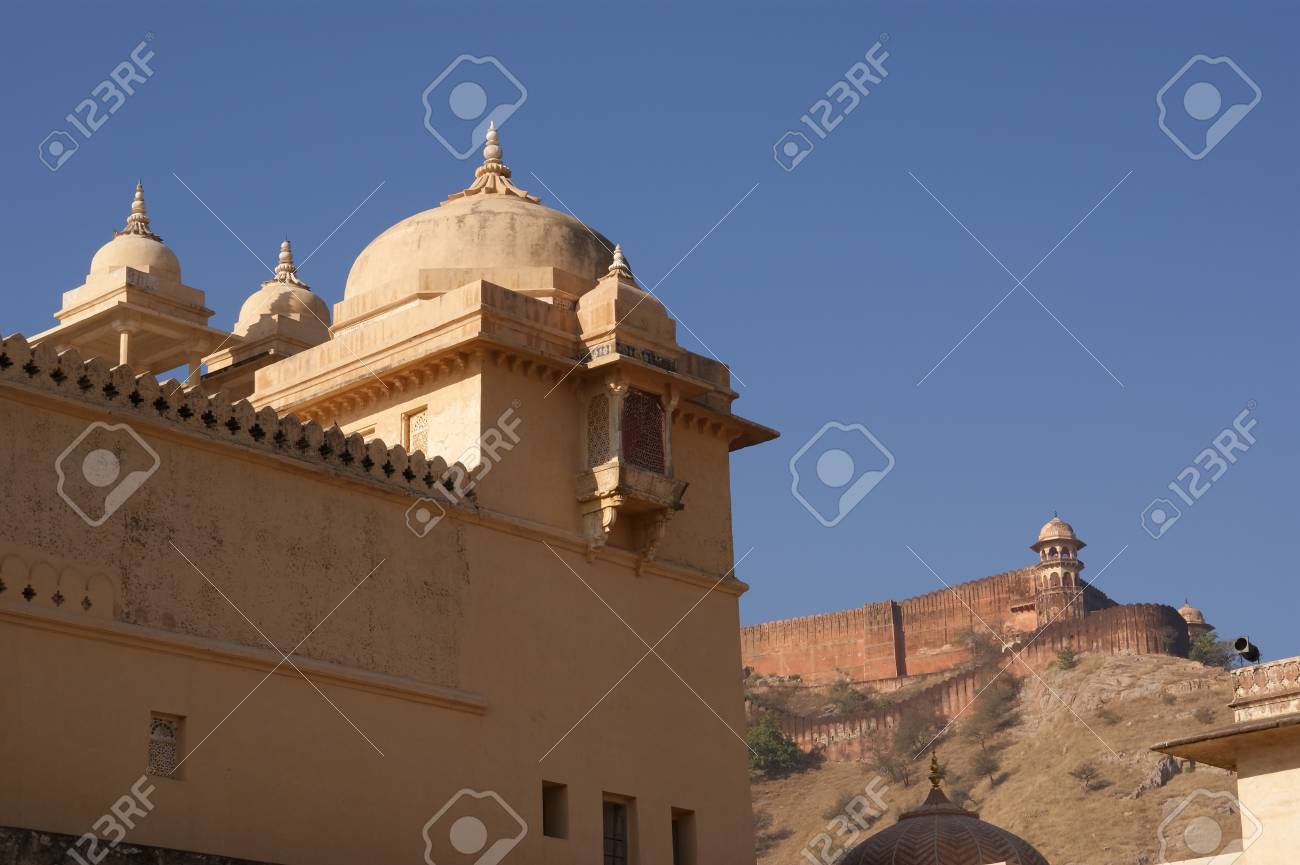 インド ジャイプール マハーラージャの宮殿 ピンク都市としても一般に知られてはラジャスタン州のインドの状態の首都です の写真素材 画像素材 Image