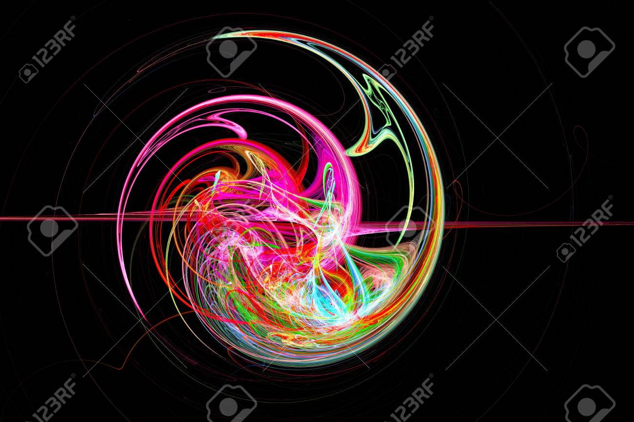 抽象的なフラクタル画像 デスクトップ上のフラクタル壁紙 創造的なグラフィック デザインのためのデジタル アート の写真素材 画像素材 Image