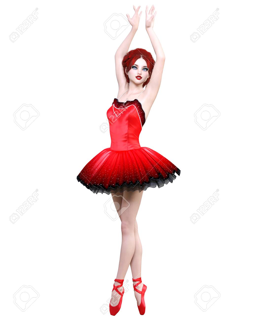 red ballerina