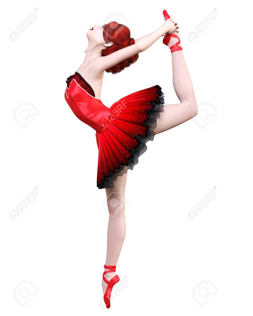 red ballerina