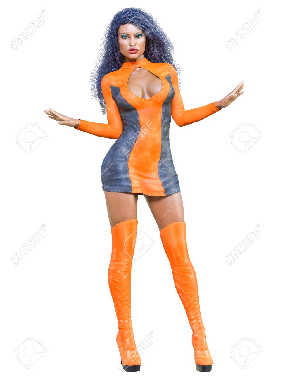 mini dress and boots
