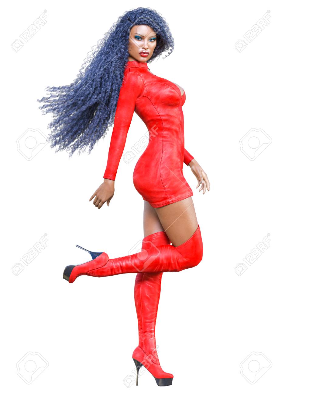 mini dress and boots