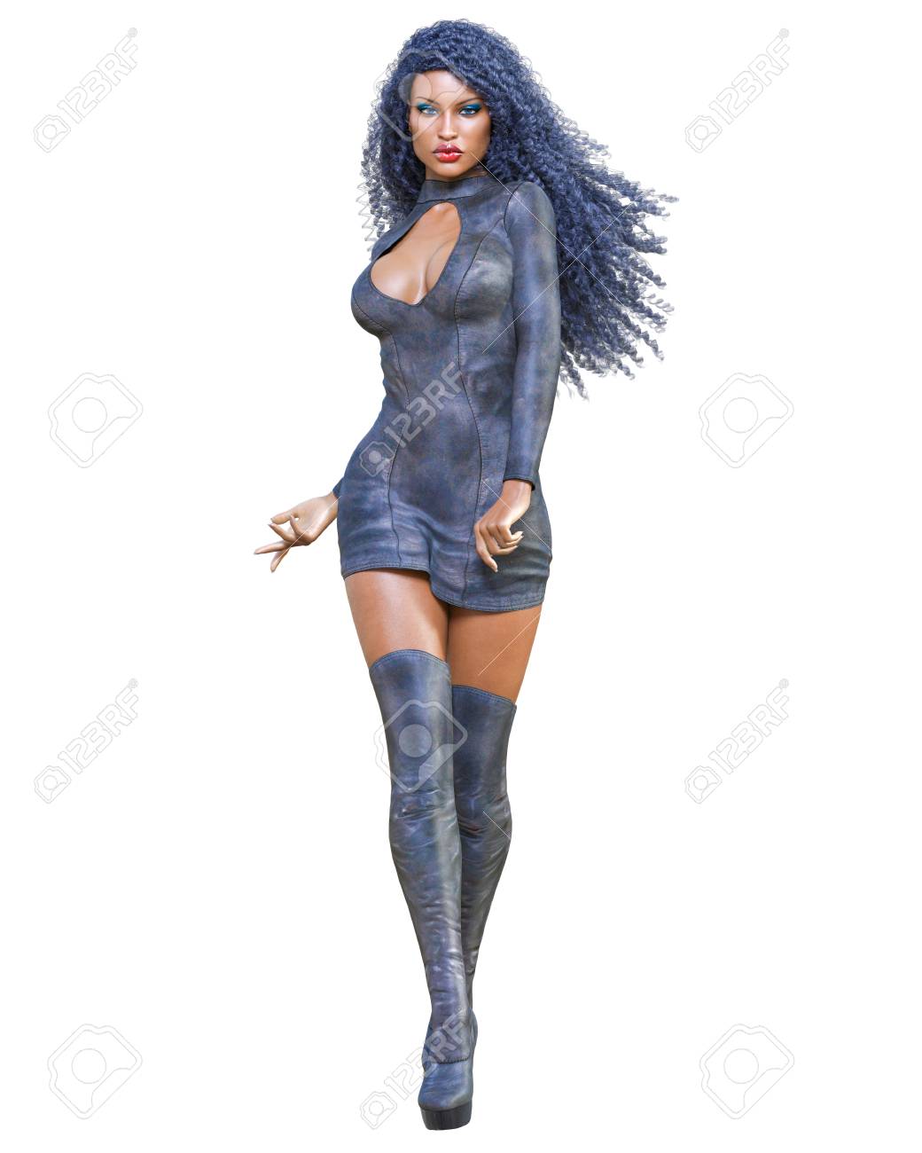mini dress and boots