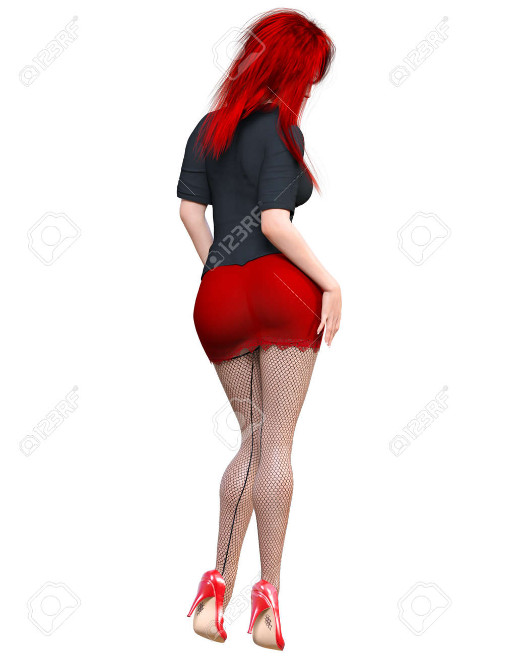 upskirt колготки Sexy Japanese Secretary In Mini Skirt And Stocking.Beautiful Girl Stand  Sexually Explicit Pose.Secretary Fetish Uniform.Underwear Collection.Femme  Fatale.3D Rendering Isolate Фотография, картинки, изображения и  сток-фотография без роялти. Image 175815567