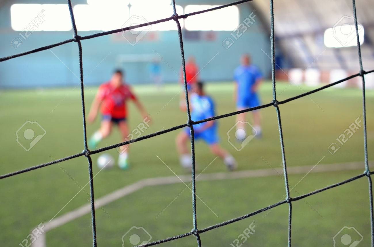 Futsal Amateurs Game Stock Photo
