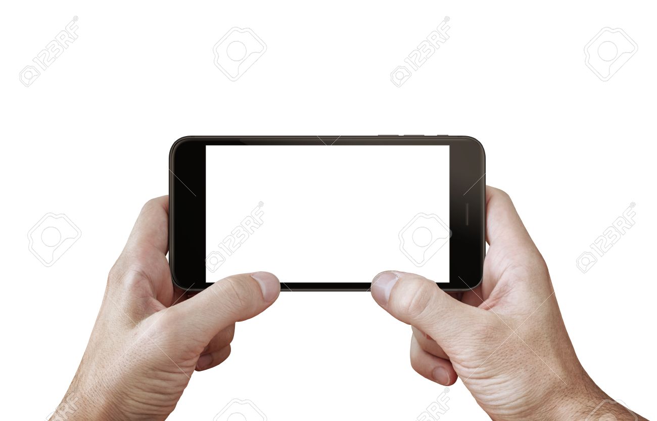 play game on mobile phone isolated scene for mockup phone in