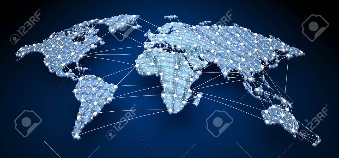 World-wide web on blue background (done in 3d) - 49859568 World-wide web on blue background (done in 3d) - 49859568