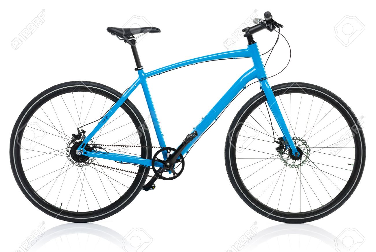 New blue bicycle isolated on a white background - 50562764 New blue bicycle isolated on a white background - 50562764