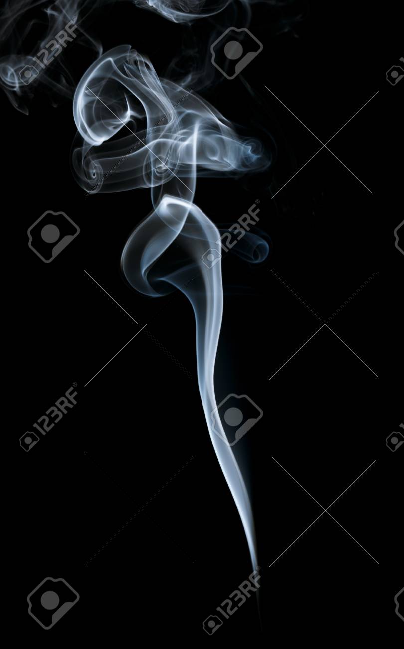 暗い背景に抽象的な光の煙 の写真素材 画像素材 Image