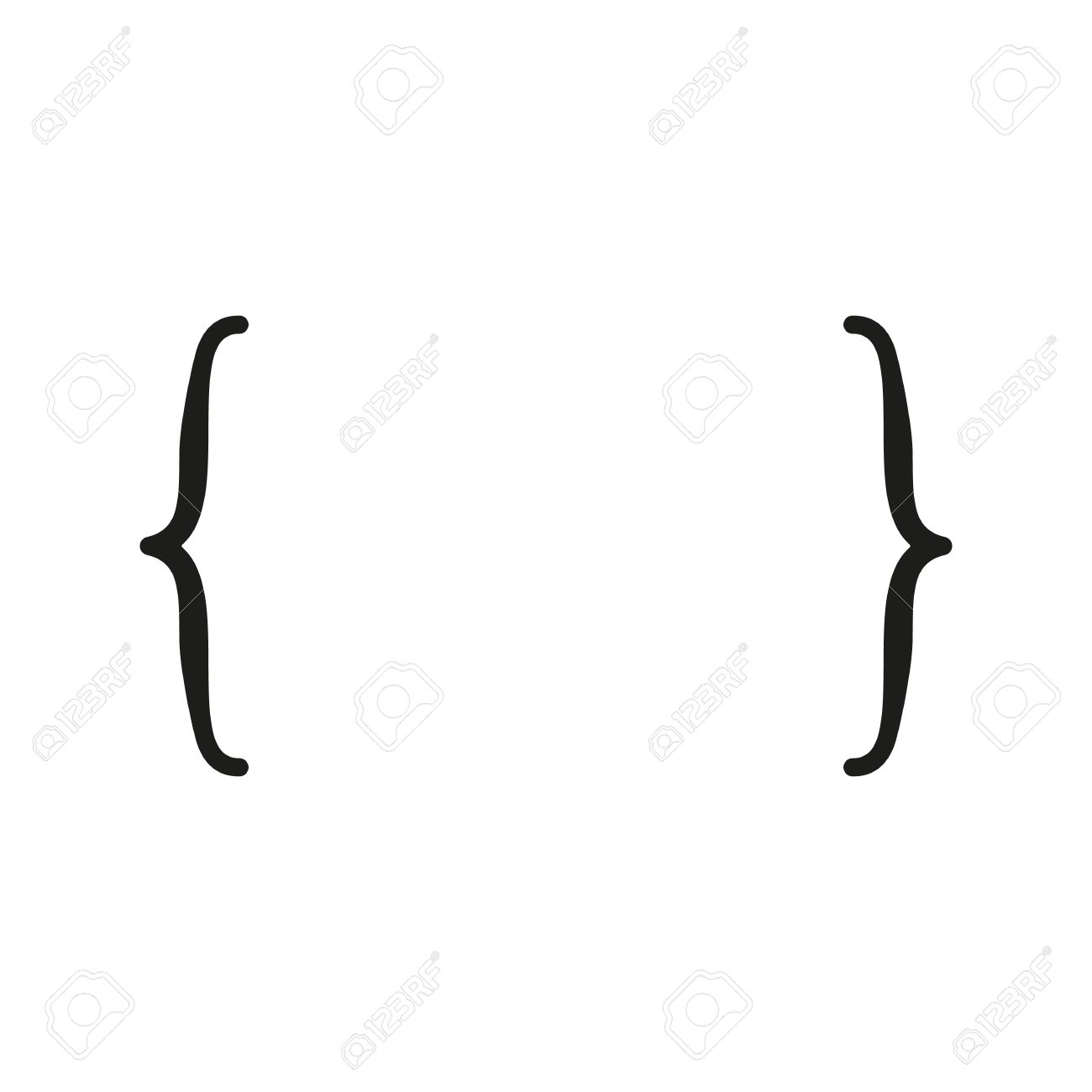 巻き毛ブラケットのアイコン 引用符の記号 フラットのベクトル図 のイラスト素材 ベクタ Image 巻き毛ブラケットのアイコン 引用符の記号 フラットのベクトル図 のイラスト素材 ベクタ Image