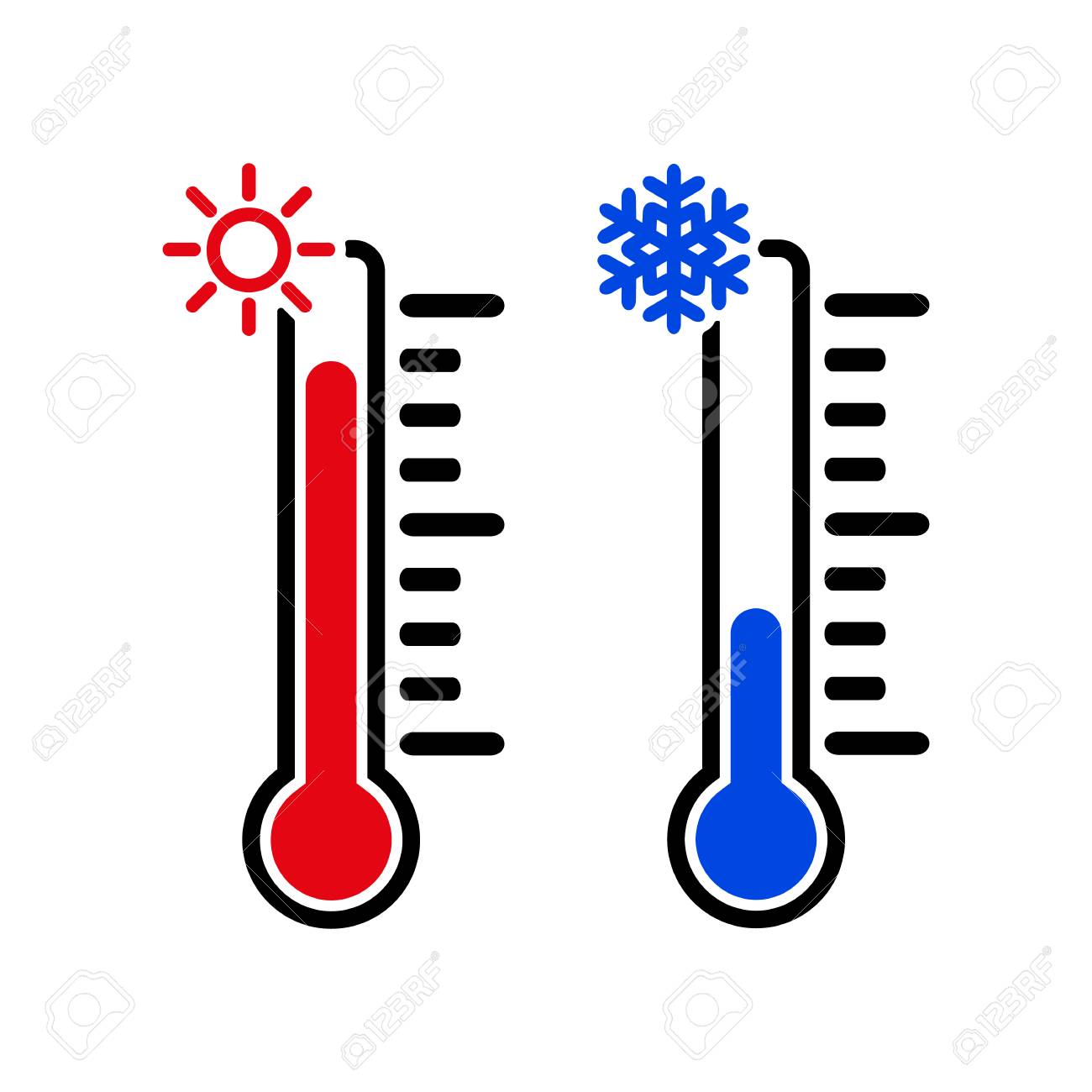 The Thermometer Icon Royalty Free Cliparts Vectors And Stock Illustration Image
