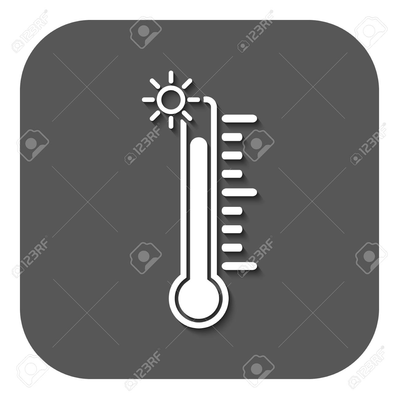 温度計のアイコンのイラスト素材 ベクタ Image