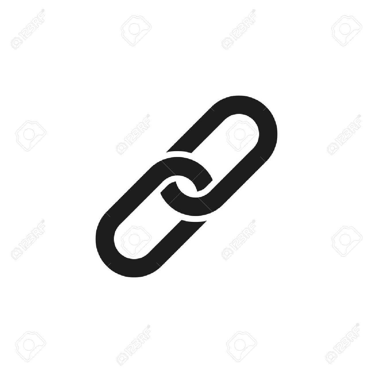 the link icon linked symbol flat vector illustration royalty free linked