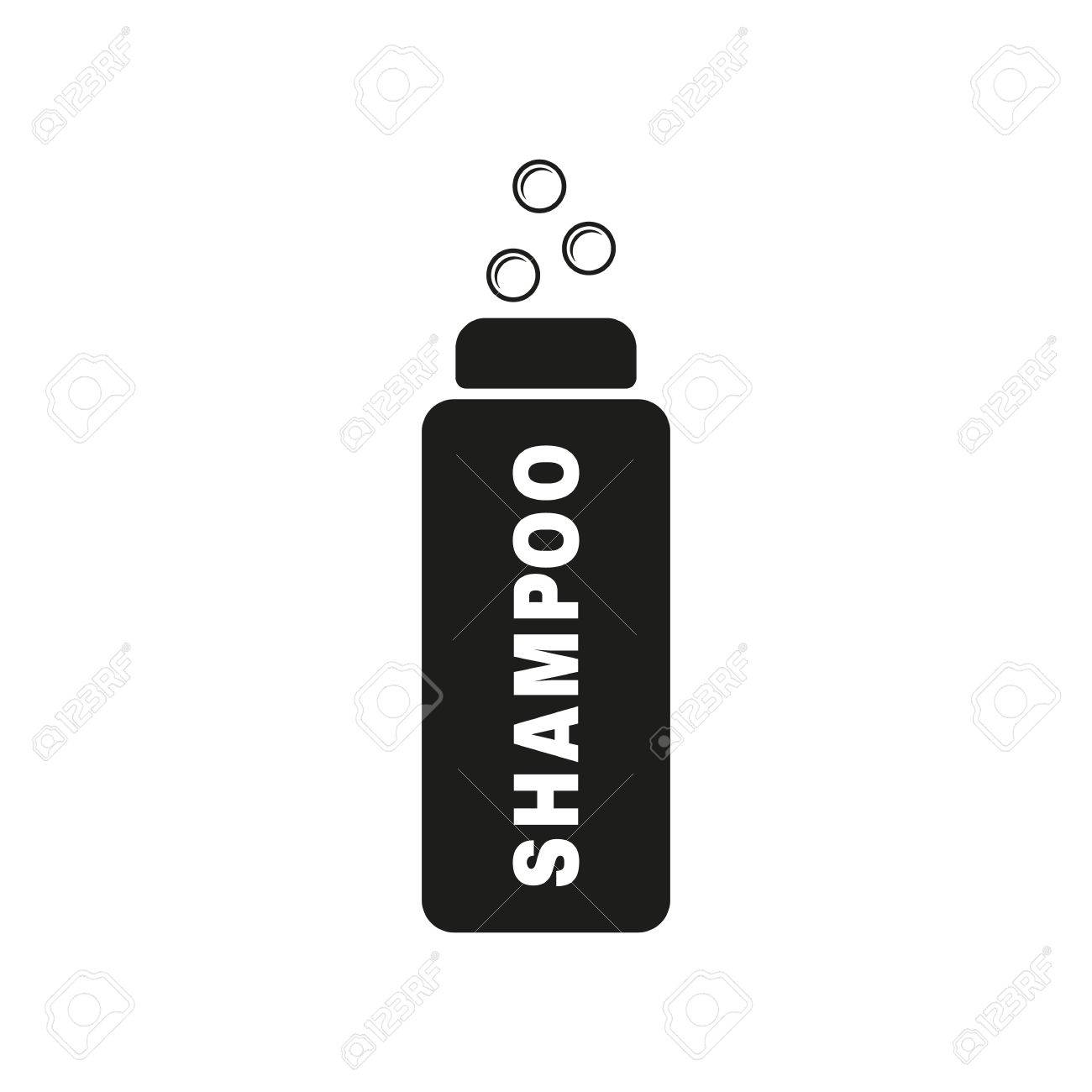 シャンプーのアイコン 洗濯記号です フラットのベクトル図のイラスト素材 ベクタ Image