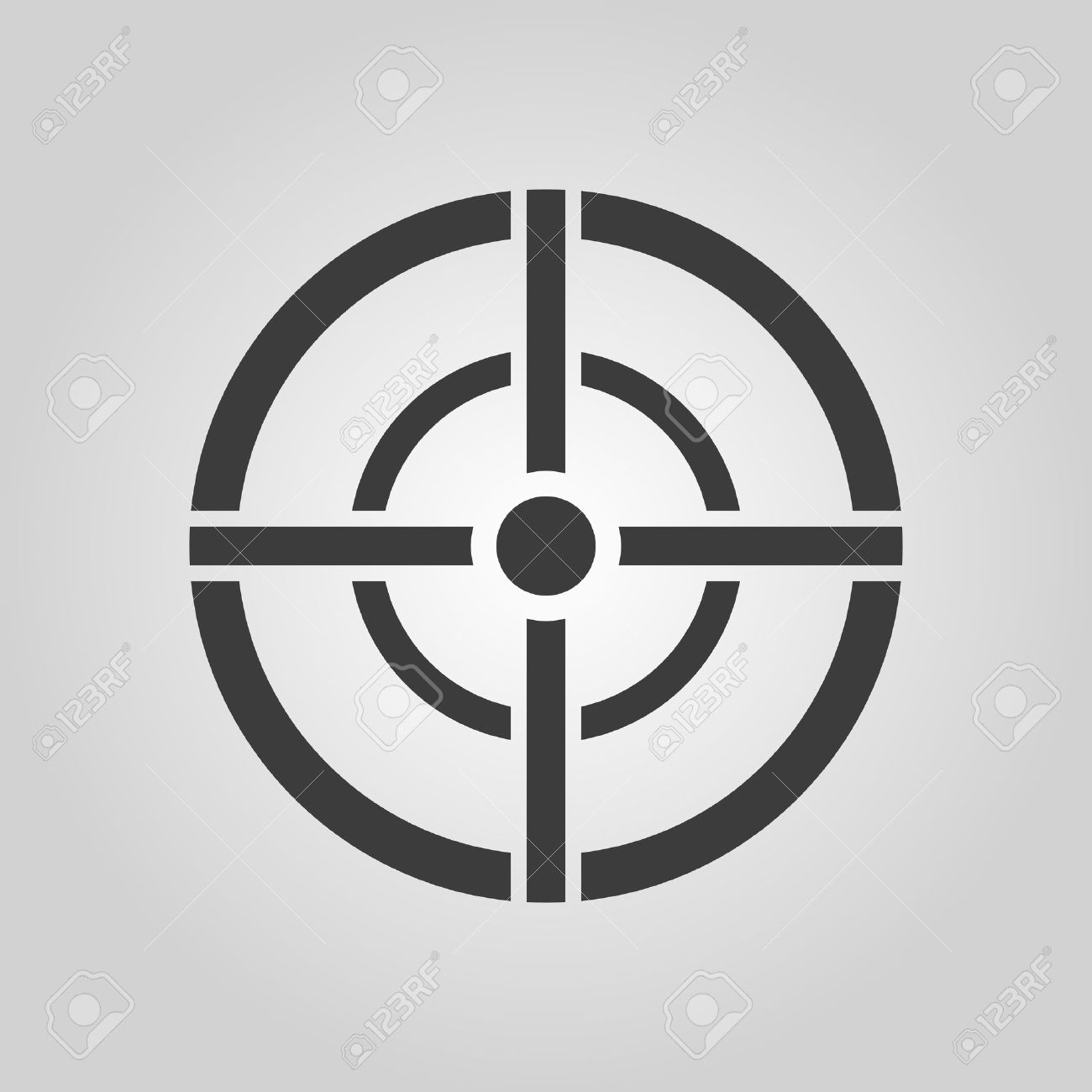 the aim bag icon crosshair and target sight sniper symbol sniper logo