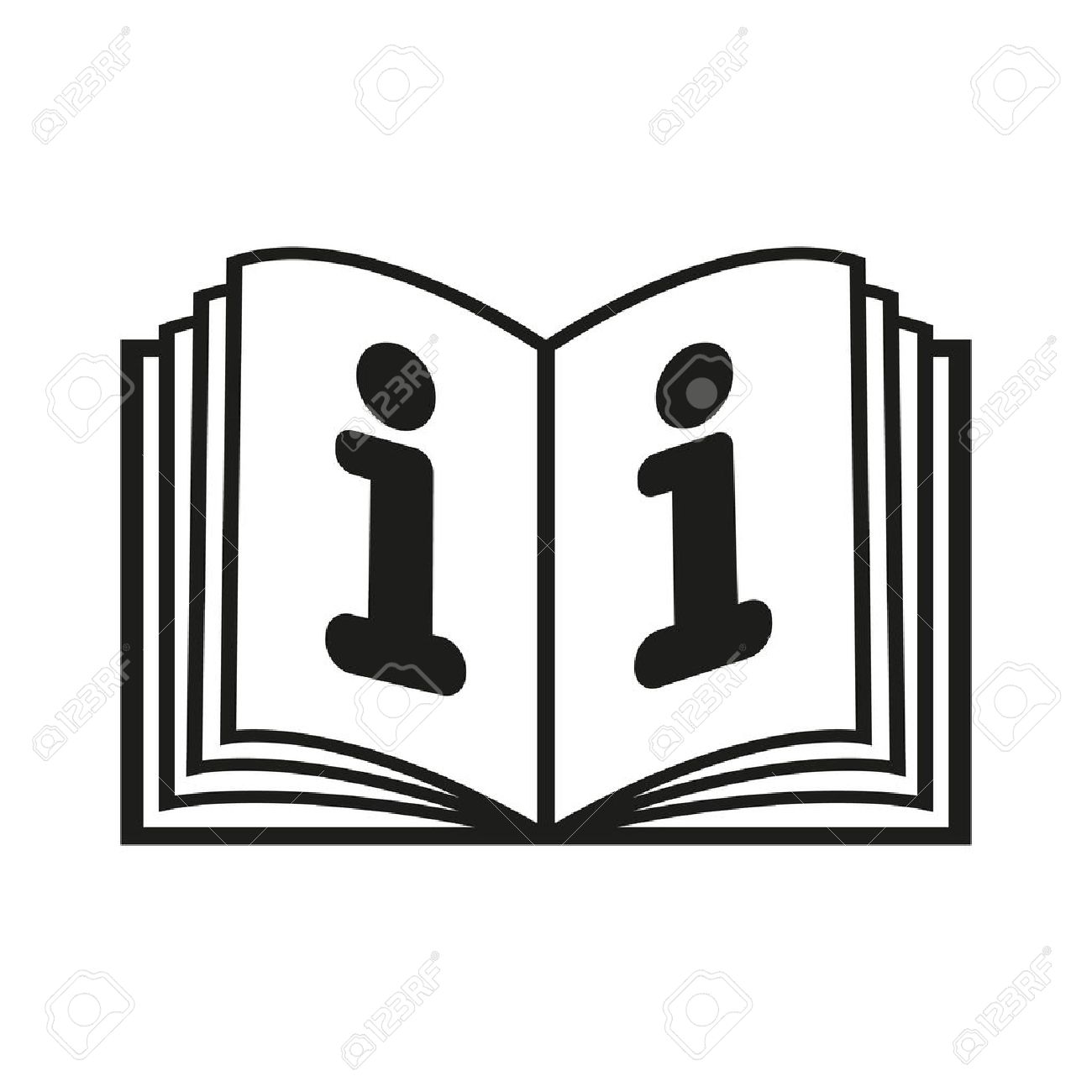 開いている本のアイコン マニュアルとチュートリアルでは 命令 百科事典のシンボル フラットのベクトル図のイラスト素材 ベクタ Image