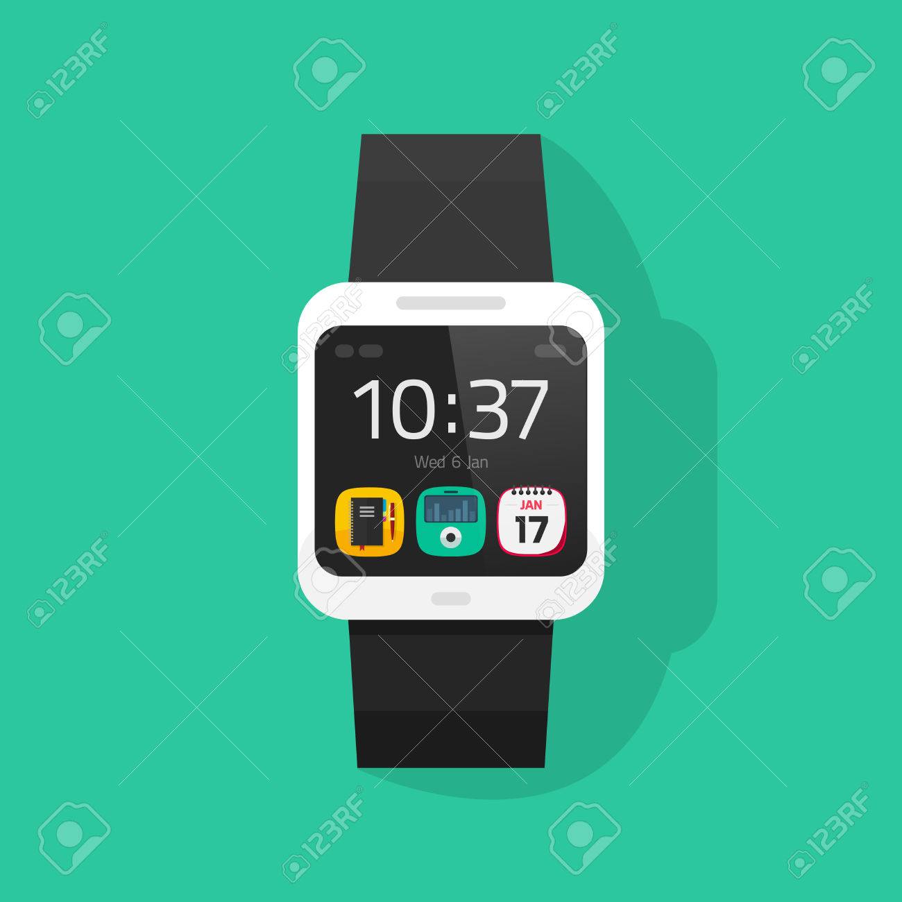 digital clock hand watch