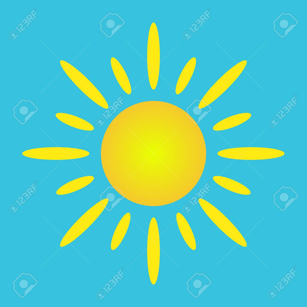 太陽のイラスト のイラスト素材 ベクタ Image