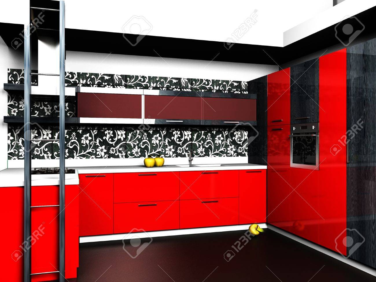 1000 Images About Black Red White Kitchens On Square Modern Interior Design Of Dinning Room In Black Red White And Kitchen
